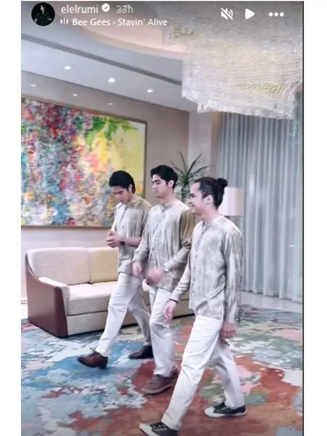 6 Momen Maia Estianty Bareng Al El Dul dan Tissa Biani Jadi Model, Pakai Baju Sarimbit