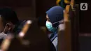Terdakwa suap dan tindak pidana pencucian uang terkait pengurusan fatwa Mahkamah Agung untuk Djoko S Tjandra, Pinangki Sirna Malasari saat sidang di Pengadilan Tipikor Jakarta, Senin (7/12/2020). Sidang mendengar keterangan saksi, salah satunya Andi Irfan Jaya. (Liputan6.com/Helmi Fithriansyah)