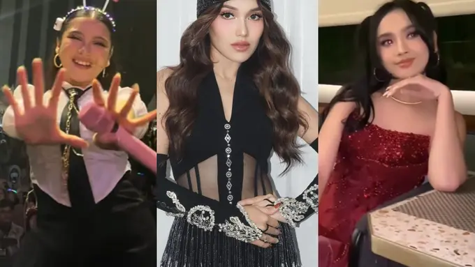 6 Potret Gaya Festive Tiara Andini, Ayu Ting-Ting, dan Lyodra yang Manggung di Malam Tahun Baru