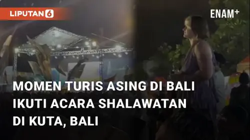 VIDEO: Momen Turis Asing Di Bali Ikuti Acara Shalawatan di Kuta, Bali