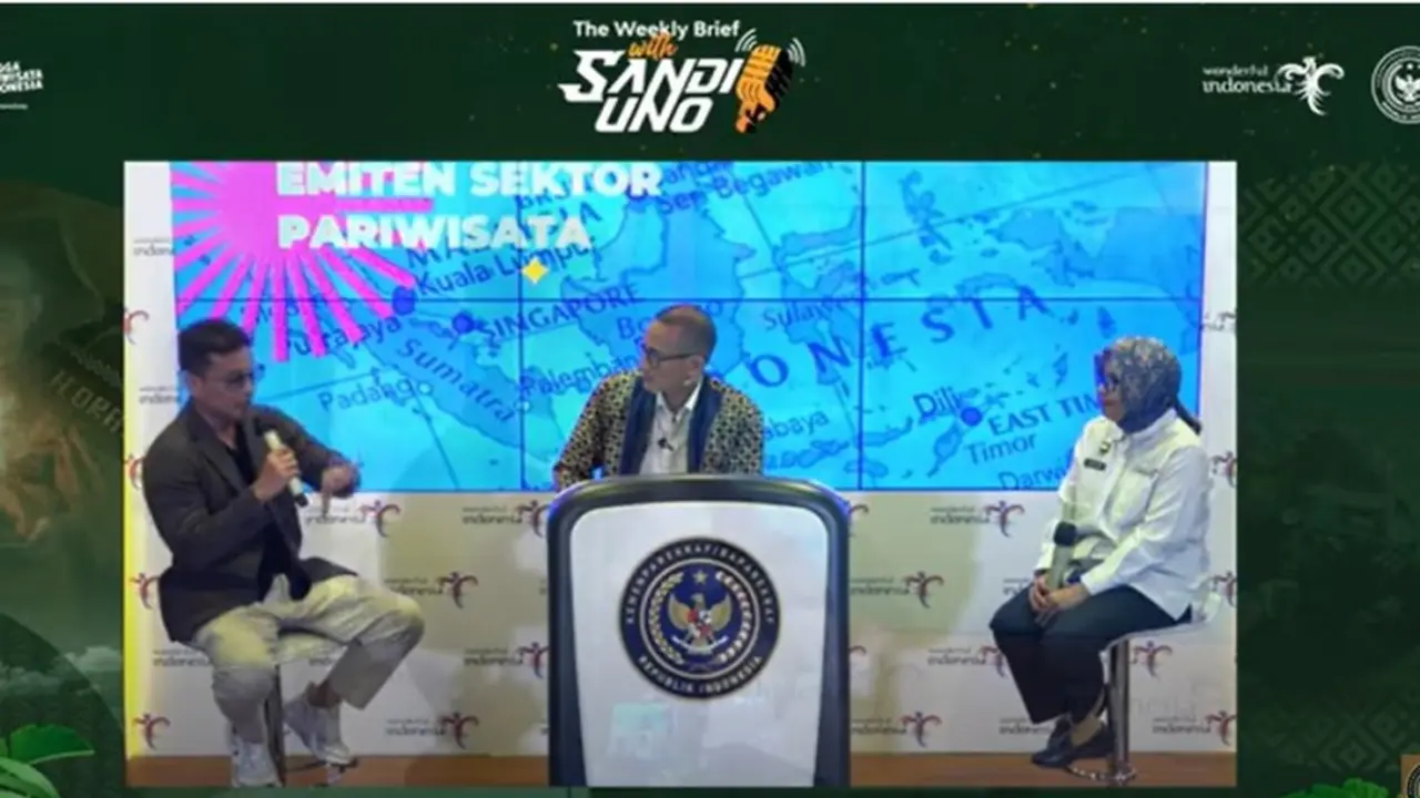 Menparekraf Sandiaga Uno dalam The Weekly Brief with Sandi Uno, Senin, 5 Februari 2024