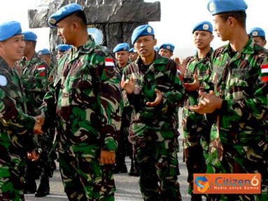 Citizen6, Lebanon: Pemberian cuti ini merupakan salah satu kesejahteraan moril yang diberikan oleh UNIFIL kepada seluruh prajurit  yang tergabung dalam misi perdamaian di Lebanon. (Pengirim: Badarudin Bakri)