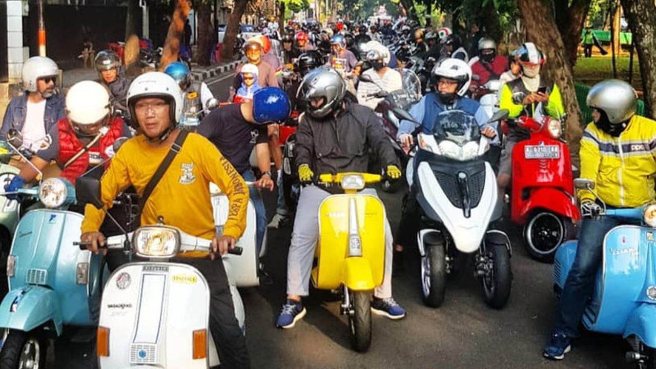 Vespa World Days 2022 dirayakan di Peninsula Island, Nusa Dua, Bali, pada 9 hingga 12 Juni. (vespaworlddays2022.id)