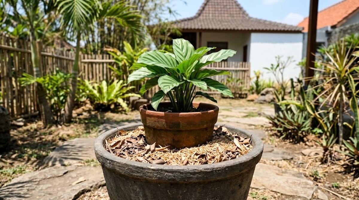 Mencegah Tanaman Pot Cepat Kering Saat Musim Kemarau