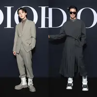 Jimin dan J-Hope BTS sukses menjadi sorotan dengan penampilannya di Paris Fashion Week. @dior.