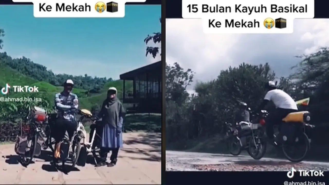 Pasangan Ini Habiskan 15 Bulan Bersepeda ke Mekkah, Sempat Ditahan Tentara Bersenjata