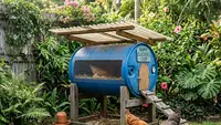 Cara Membuat Kandang Ayam Mini dari Drum Plastik Bekas, Murah, Praktis, dan Ramah Lingkungan