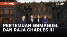 Presiden Prancis Emmanuel Macron Sambut Raja Inggris Charles III di Istana Elysee