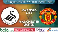 Swansea City vs Manchester United (Bola.com/Samsul Hadi)