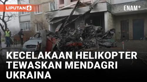 VIDEO: Mendagri Ukraina Tewas Dalam Kecelakaan Helikopter