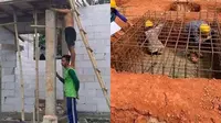 6 Potret Kerja Tukang Bangunan Mempersulit Diri Ini Kocak, Bikin Elus Dada