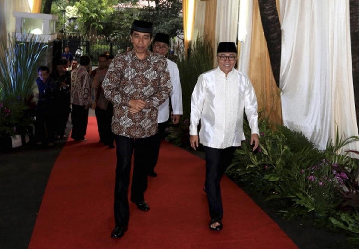 Presiden Jokowi hadiri buka puasa bersama di rumah Ketua MPR