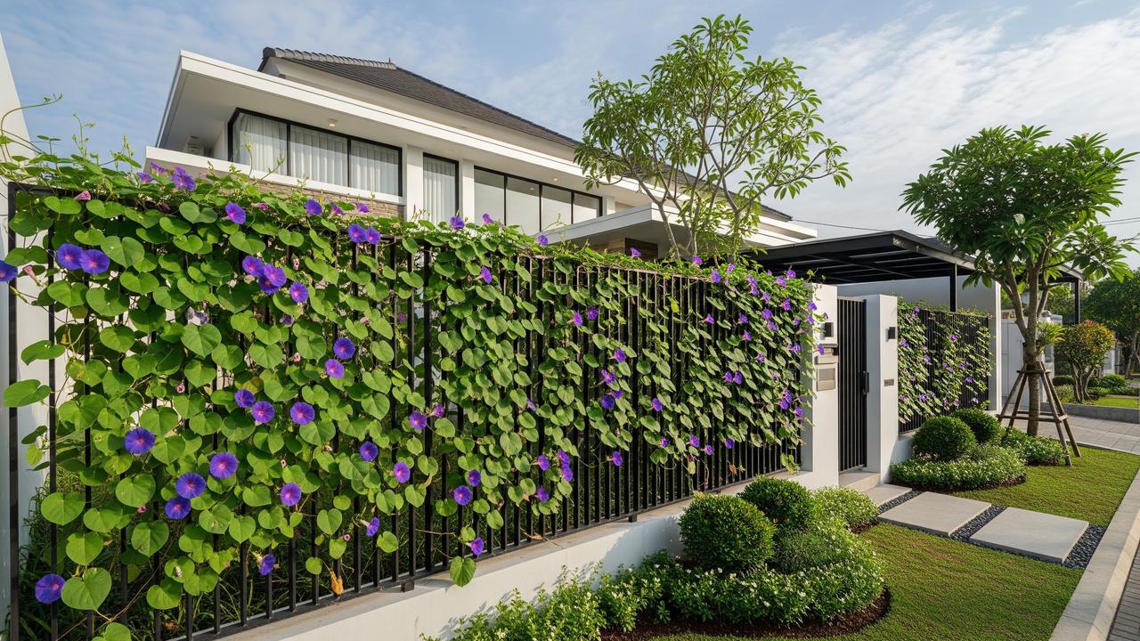 Tanaman Morning Glory untuk Pagar Cantik