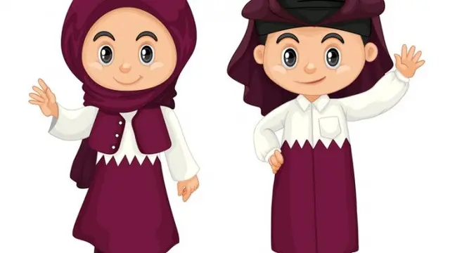 Ilustrasi Gamis Anak (Credit: brgfx/freepik)