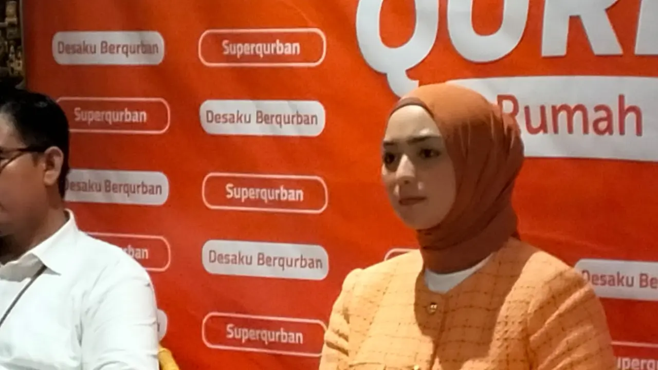 Citra Kirana saat menjadi Duta gerakan Bismillah Qurban Aman di Tengah Wabah PMK yang diselenggarakan Rumah Zakat. (IST)