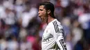 Dengan 252 gol itu, Cristiano Ronaldo berhasil melampaui perolehan dari  legenda Atheltic Bilbao, Telmo Zarra, yang sudah mencetak 251 gol dari 278 pertandingan. (AFP/Javier Soriano)