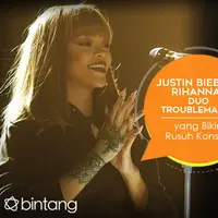 Perilaku menyebalkan Justin Bieber dan Rihanna saat konser (Desain: Nurman Abdul Hakim/Bintang.com)