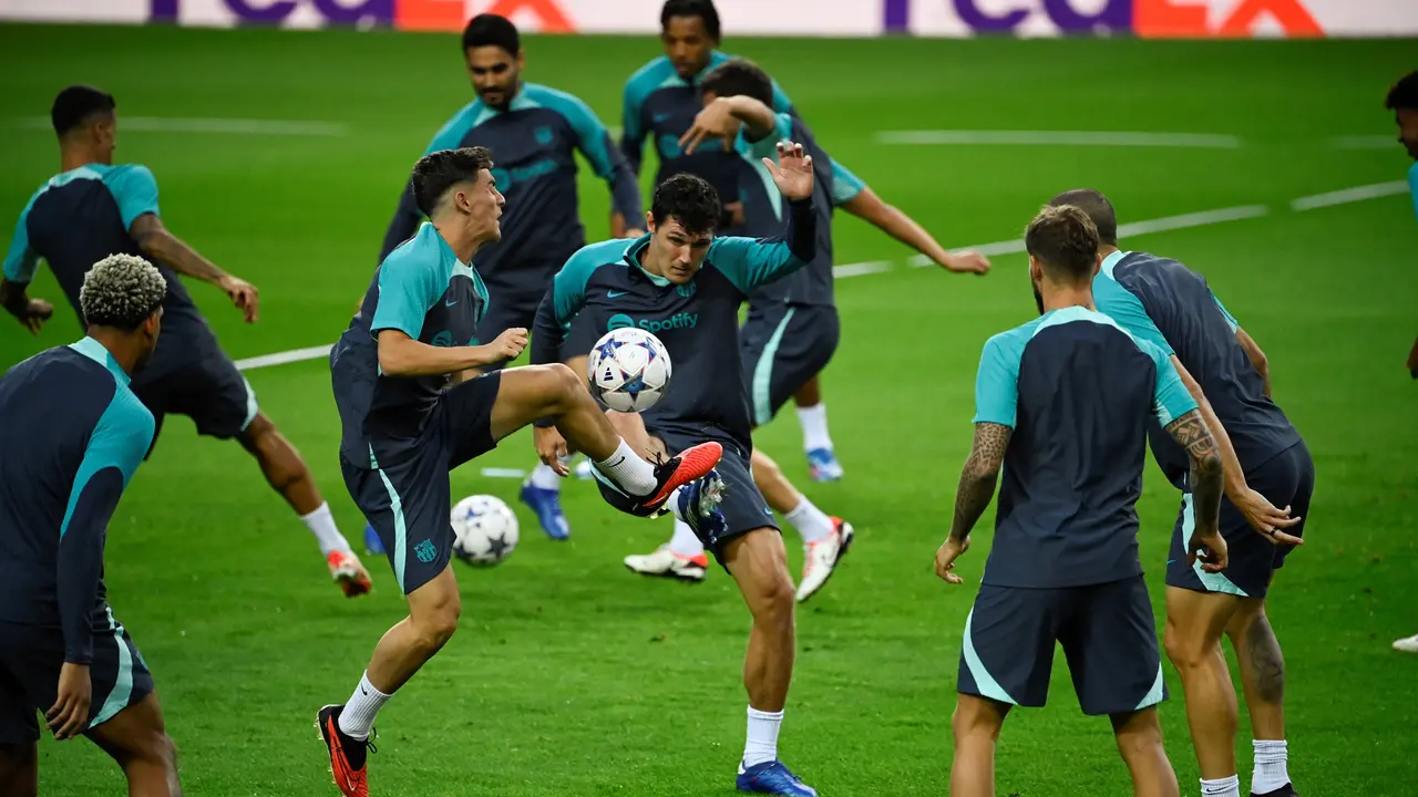 Latihan Barcelona Jelang vs Porto Liga Champions