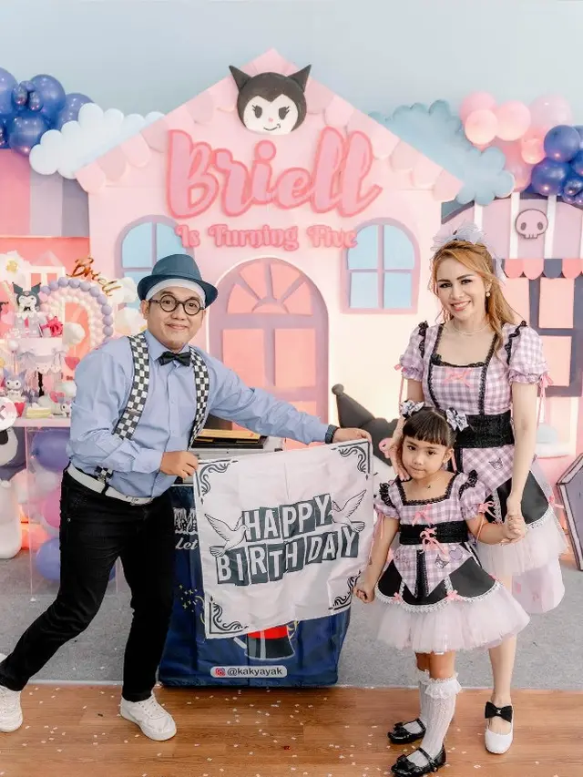 Potret ulang tahun ke-5 Briell anak Momo Geisha (Sumber: Instagram/therealmomogeisha)