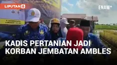Walah! Jembatan Ambruk Saat Dilalui Kepala DPKP Kalsel
