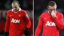 Striker Manchester United, Wayne Rooney, melakukan transplantasi rambut pada tahun 2011. (www.squawka.com)