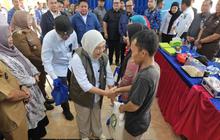 Puluhan Ribu Warga OKU Raya Terima Bantuan Pangan Beras dan Minyak Goreng
