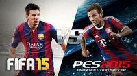 Menurut reviewer situs GameSpot, Eddie Makuch, FIFA 15 maupun PES 2015 memiliki karakter gameplay yang berbeda. 