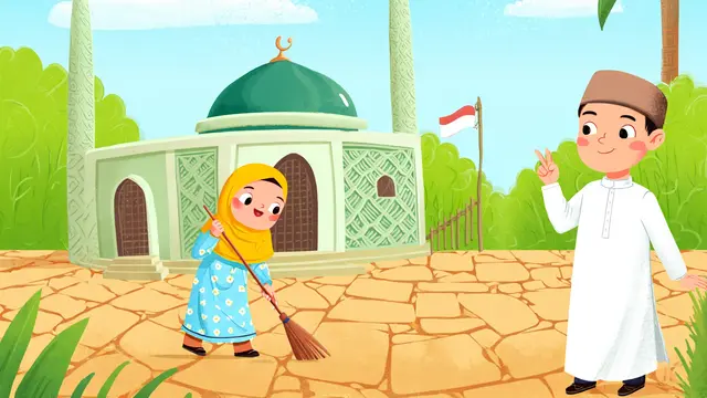 Cerita Anak Islami tentang Akhlak (Foto: Reve Art AI)