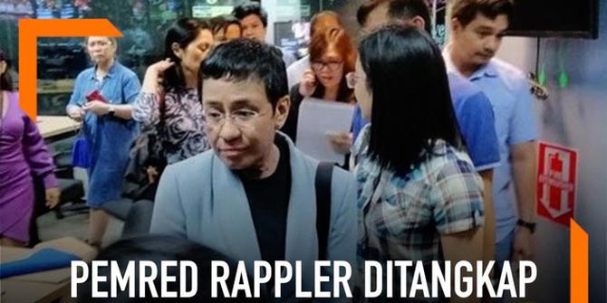 VIDEO: Pemred Rappler Ditangkap atas Tuduhan Pencemaran Nama Baik