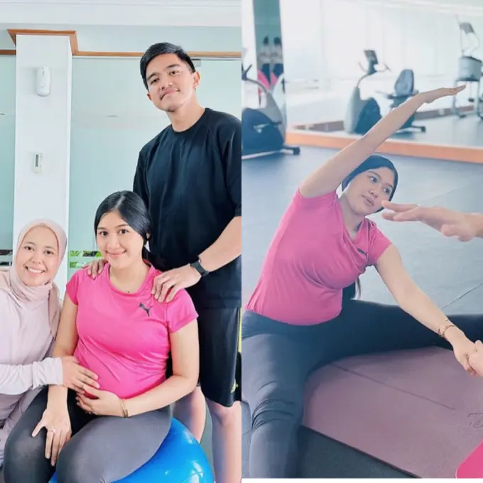Erina Gudono Lakukan Prenatal Yoga