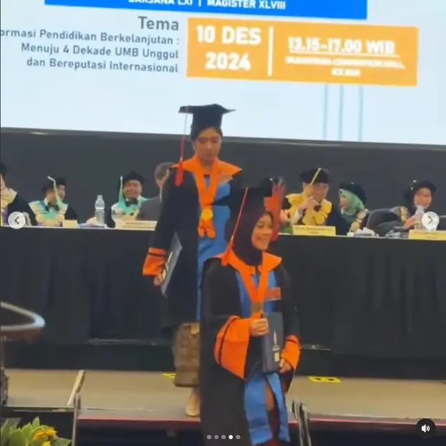 6 Potret Wisuda Lesti Kejora ketika Hamil Besar, Rizky Billar Tak Bisa Dampingi