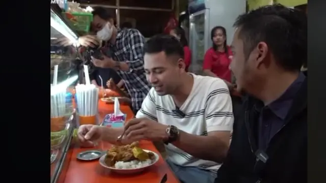 Raffi Ahmad Makan di Warteg Batar Rp50 Ribu, Pakai Lauk Apa?