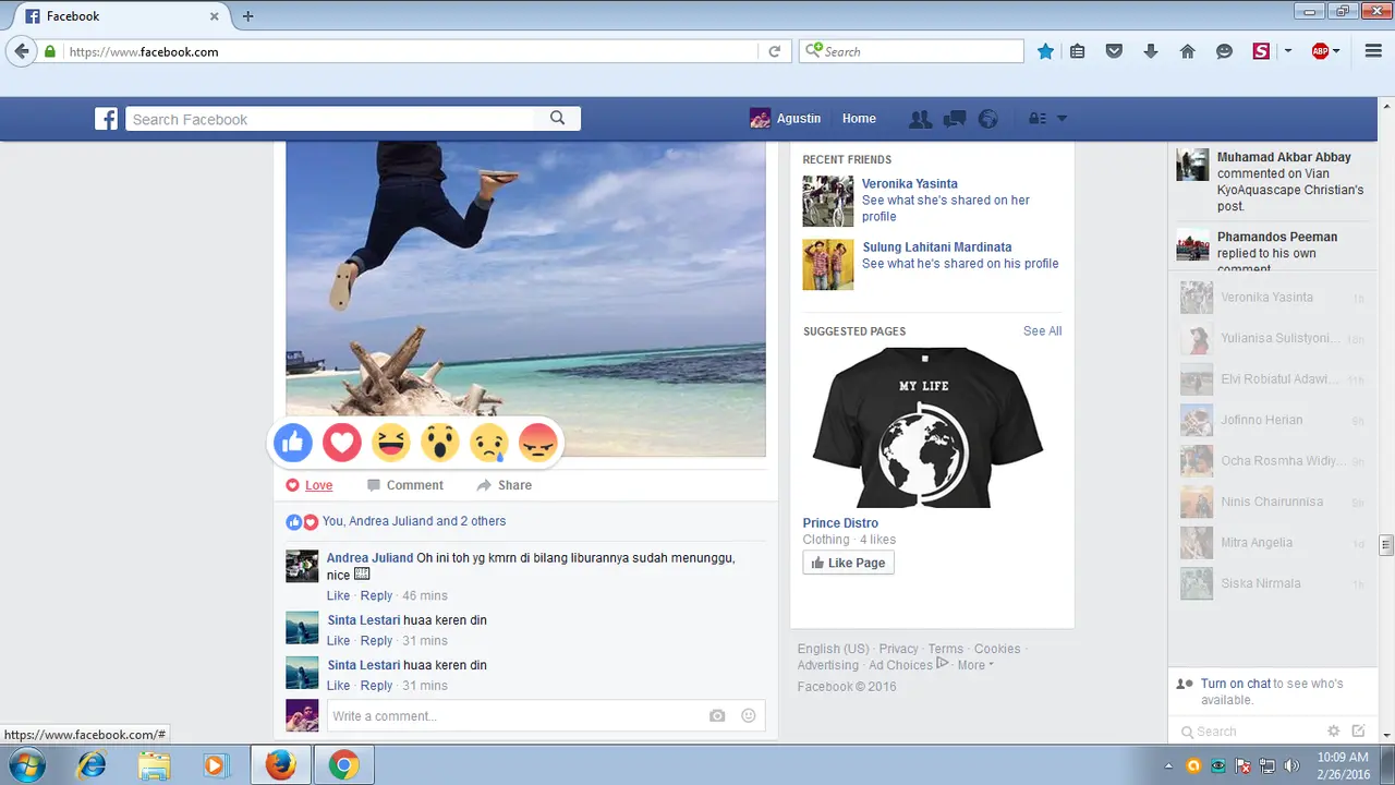 Facebook Reactions