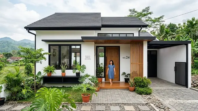 Kombinasi Warna Cat Rumah yang Bikin Tampilan Sederhana Naik Kelas/AI Generated