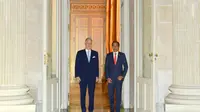 Presiden Joko Widodo atau Jokowi melakukan pertemuan dengan Raja Belgia Philippe Leopold Louis Marie, Rabu (14/12/2022). (Biro Pers Sekretariat Presiden)