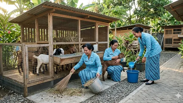 Cara Memulai Ternak Hewan Mini untuk Ibu PKK (Foto: Gemini AI)