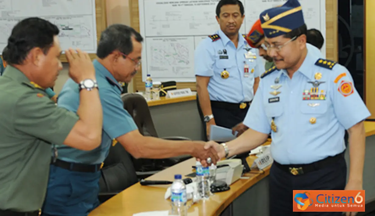 Citizen6, Jakarta: Panglima TNI berharap dari Latihan Hanudnas ini mengasah kemampuan Taktik dan Strategi, Komando dan Pengendalian serta Manajerial Lintas Angkatan. (Pengirim: Badarudin Bakri).