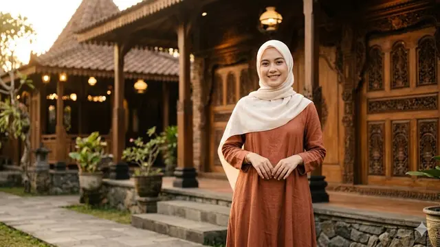 Warna Hijab yang Cocok untuk Gamis Earth Tone