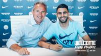 Riyad Mahrez resmi menjadi milik Manchester City pada Selasa (10/7/2018). (dok. Manchester City)