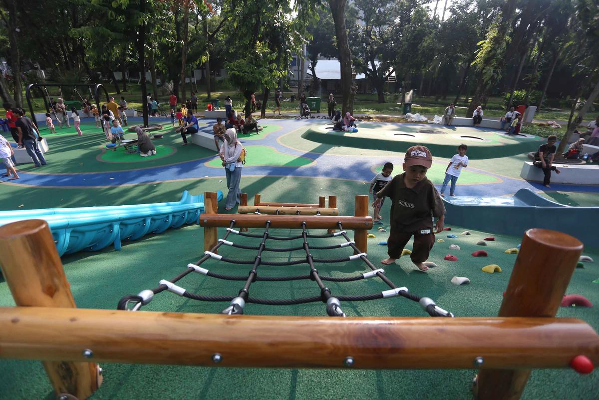 FOTO: Taman Bendera Pusaka Hadirkan Ruang Hijau Terpadu di Jakarta Selatan