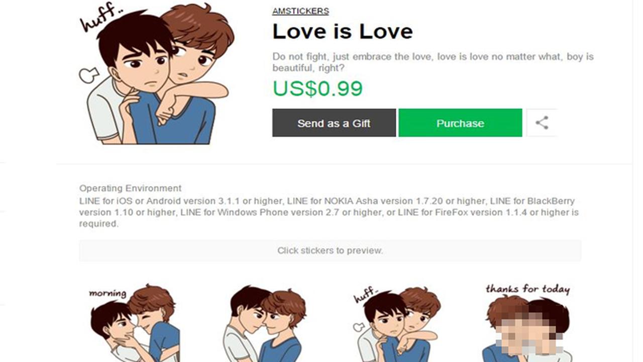 Line Indonesia Kecolongan Soal Stiker LGBT?