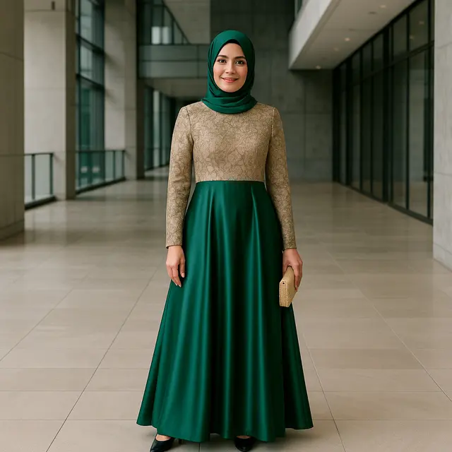 Model Gamis untuk Usia 45 Tahun