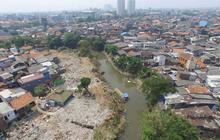 Beginilah pemandangan udara Kampung Pulo usai digusur