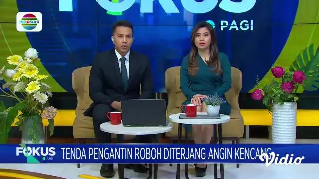 Simak Fokus Pagi (18/07) dengan berita-berita sebagai berikut, Tenda Pengantin Roboh Diterjang Angin, Pria Babak Belur Dihakimi Massa, Reka Ulang Pembunuhan Ricuh, Bentrok Rombongan Pemuda dengan Warga.