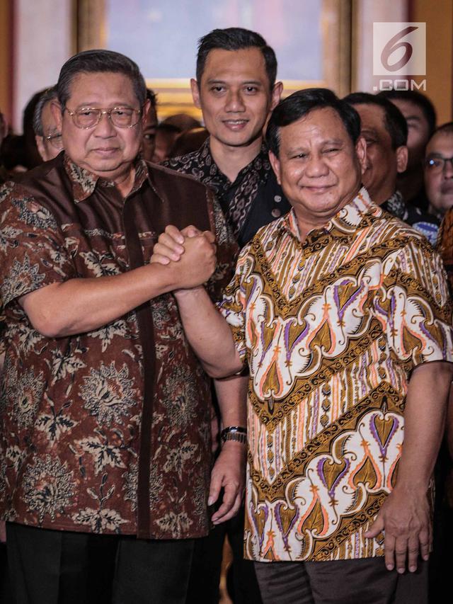 Salam Komando Prabowo dan SBY Usai Bahas Pemilu 2019