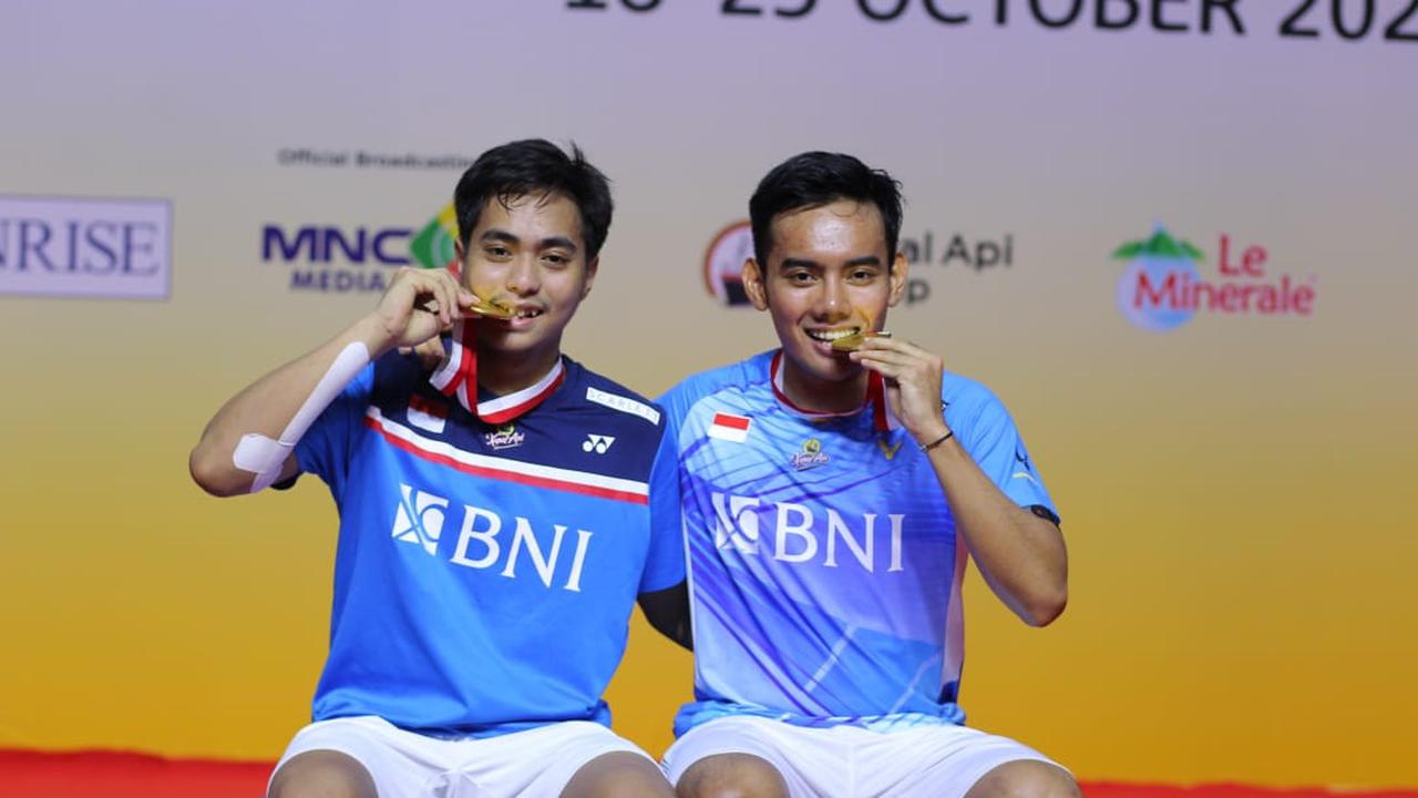 Rahmat Hidayat/Pramudya Kusumawardana - Indonesia Masters 2022 - Bulu Tangkis - 23 Oktober 2022
