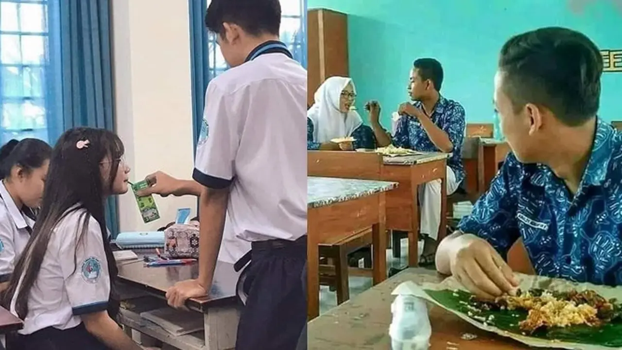 6 Kelakuan Bucin di Sekolah Ini Bikin Elus Dada