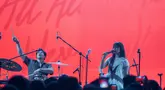 Band Reality Club kembali tampil di Soundrenaline 2026 mengajak gitaris dari Last Dinosaurus. (KLY/Budy Santoso)
