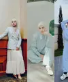 Padu padan baju dan hijab bernuansa pastel bisa beri kesan youthful. Intip potret Irish Bella satu ini. [Foto: IG/_irishbella_].