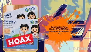 Cek Fakta: Foto Kartu ATM MBG Ini Merupakan Buatan AI